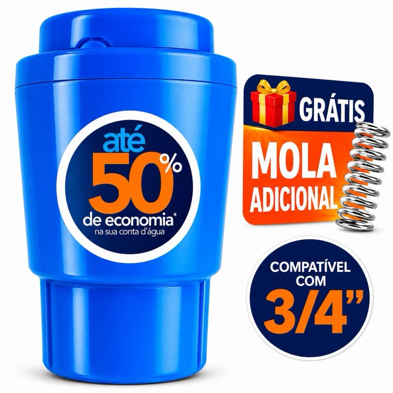 Válvula Bloqueadora de Ar para Hidrômetro 3/4 25mm Economia de Água Original