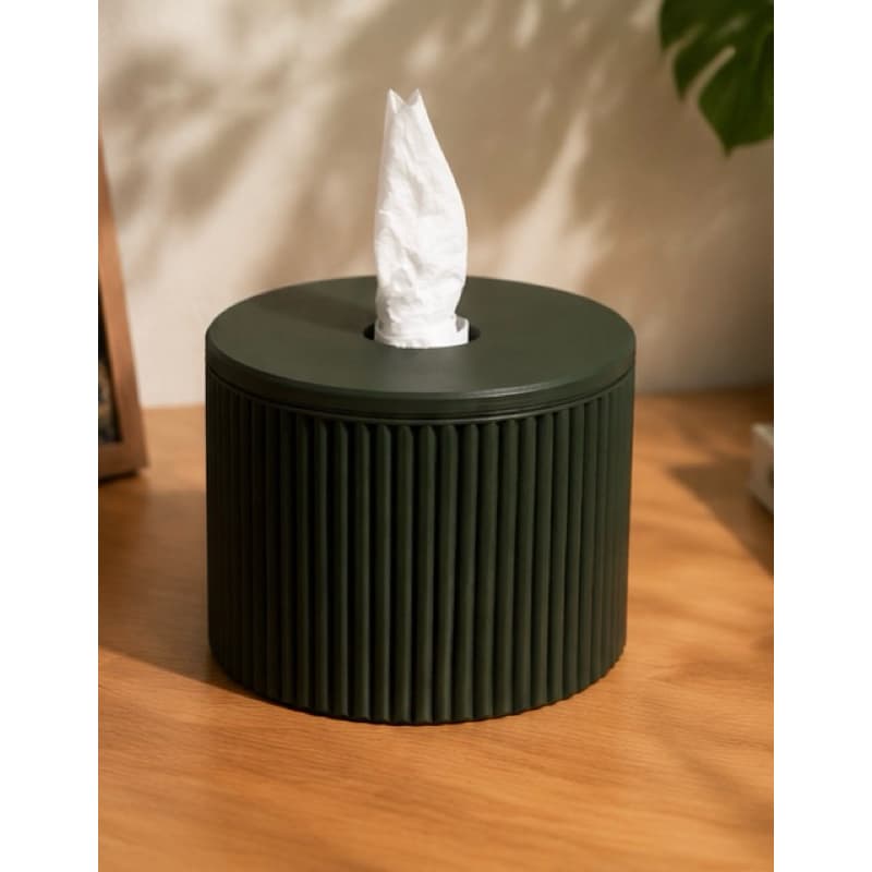 Porta Lenços Elegance Canelado guarda papel para banheiros carros levar para viagens