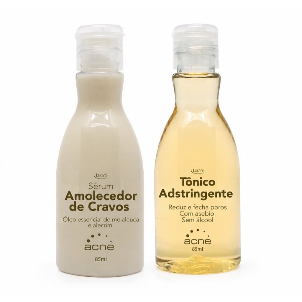 Kit Amolecedor removedor De Cravos Abre + Tônico Adstringente Fecha Poros