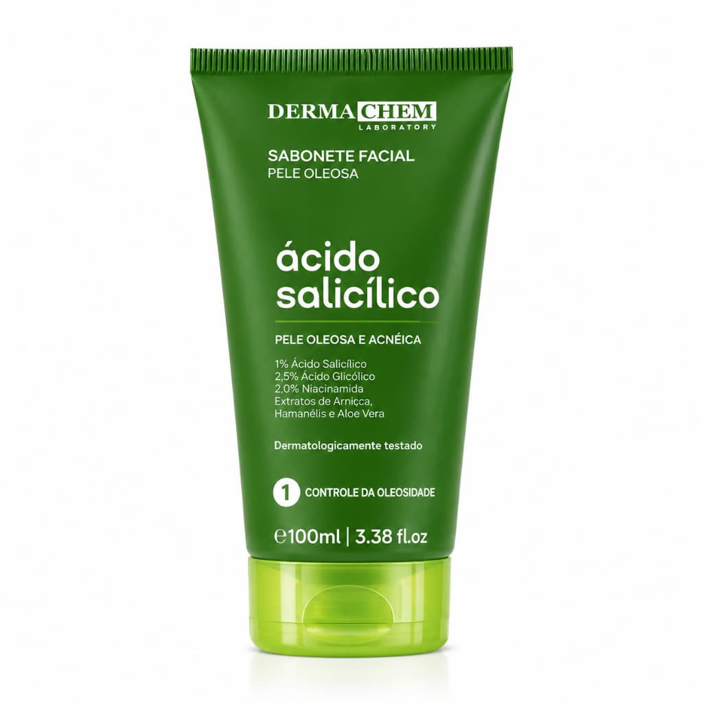 Sabonete Líquido Facial Ácido Salicílico Controle da Oleosidade 100ml - Dermachem
