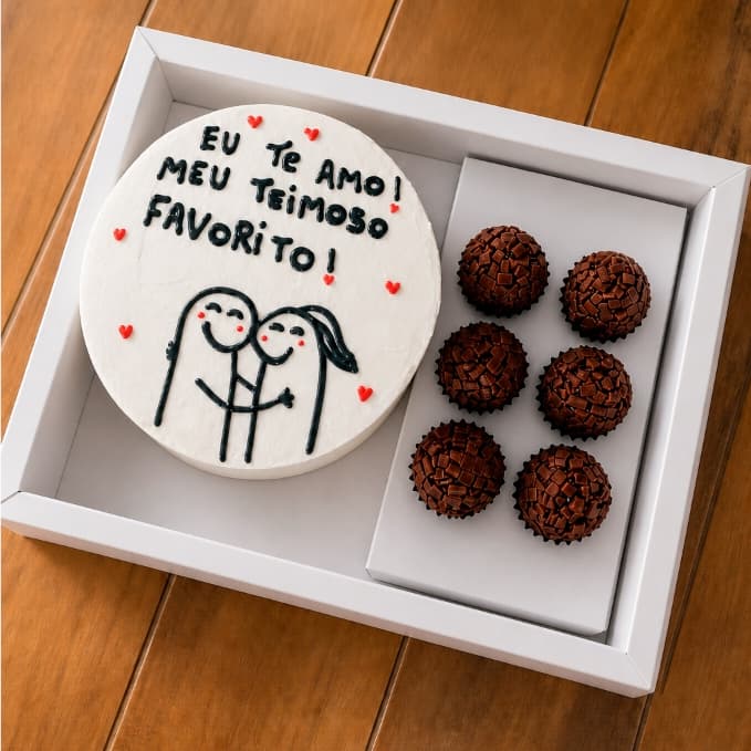 Caixa Bento Cake + 6 Doces Docinhos Mini Bolo Confeitaria Presente Festa na Caixa KIT 5~20