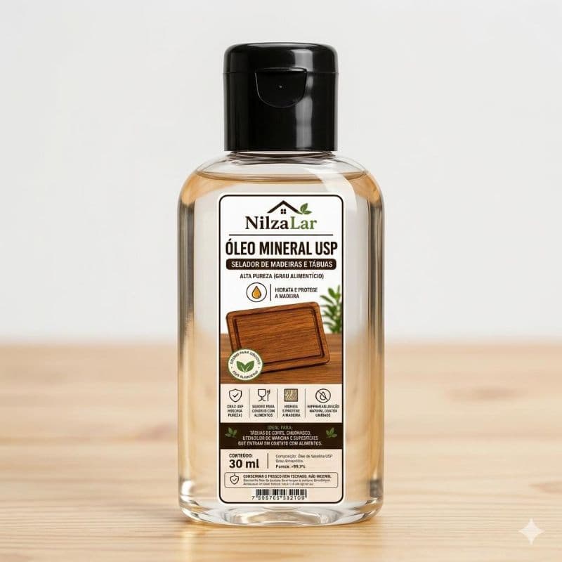 Óleo Mineral Selador de Tábuas e Madeiras 30 ml