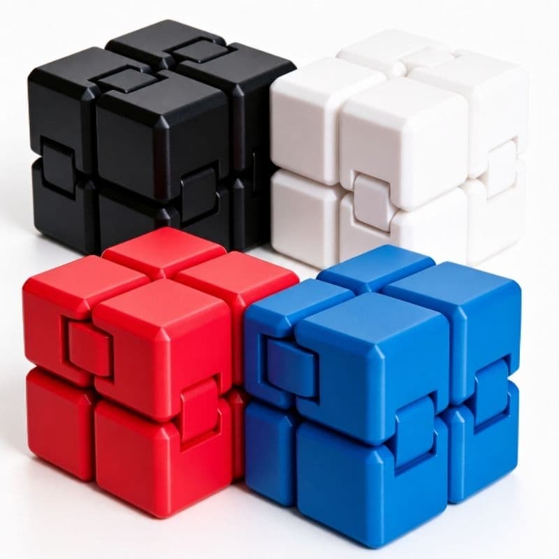 Brinquedo Cubo Infinito Mágico TDAH Ansiedade Fidget Anti estresse | Ideal para Foco Montar cubo Autismo do jeito