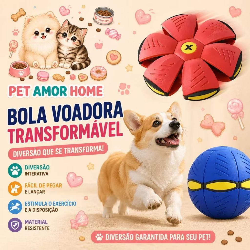 BOLA MÁGICA VOADORA ORIGINAL COM  BOLA MALUCA VIRA DISCO VOADOR