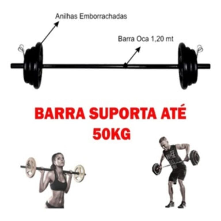 Barra 120cm Com Presilhas