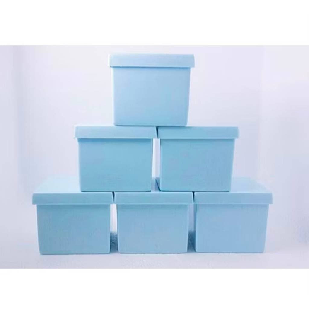 CAIXINHA ACRILICA 4X4 PACOTE C/ 10UN AZUL BB