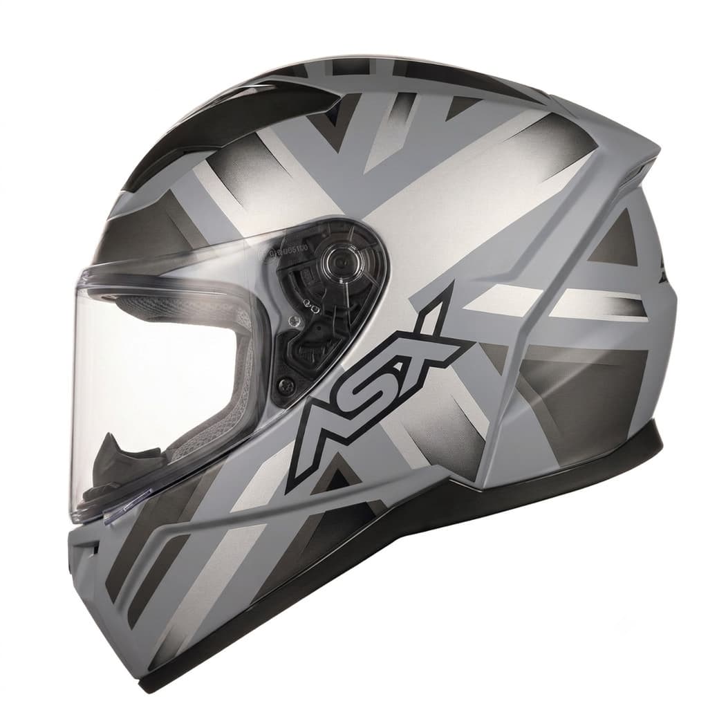 Capacete Fechado Moto City Kingdom Cinza Grafite Fosco Motociclista Conforto Viseira Cristal
