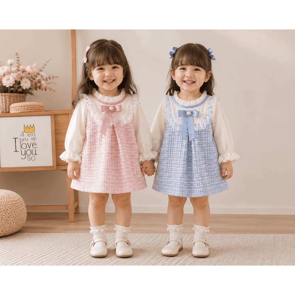 Vestido em tweed (lãzinha) manga longa cores bebê menina, vestido infantil, vestido princesa, meninas, bebe