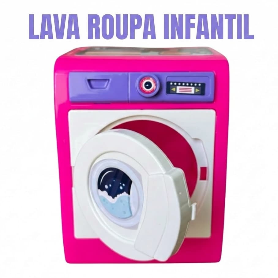 Maquina de Lavar Roupas - Lavadora Infantil - Máquina Brinquedo