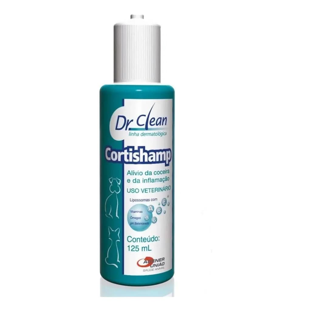 Cortishamp - Shampoo Dr Clean Cães E Gatos - Agener (125ml) Fragrância Neutra