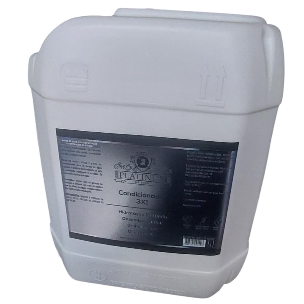 Condicionador Restaurador 3 em 1  Platinum Pet Family Diluição 1:10  5 Litros Cães e Gatos Banho r Tosao e Tosa
