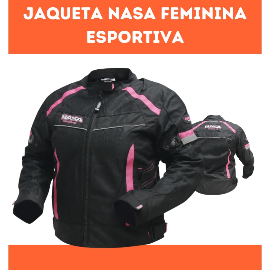 Jaqueta Nasa Race Way Motociclista Feminina Summer