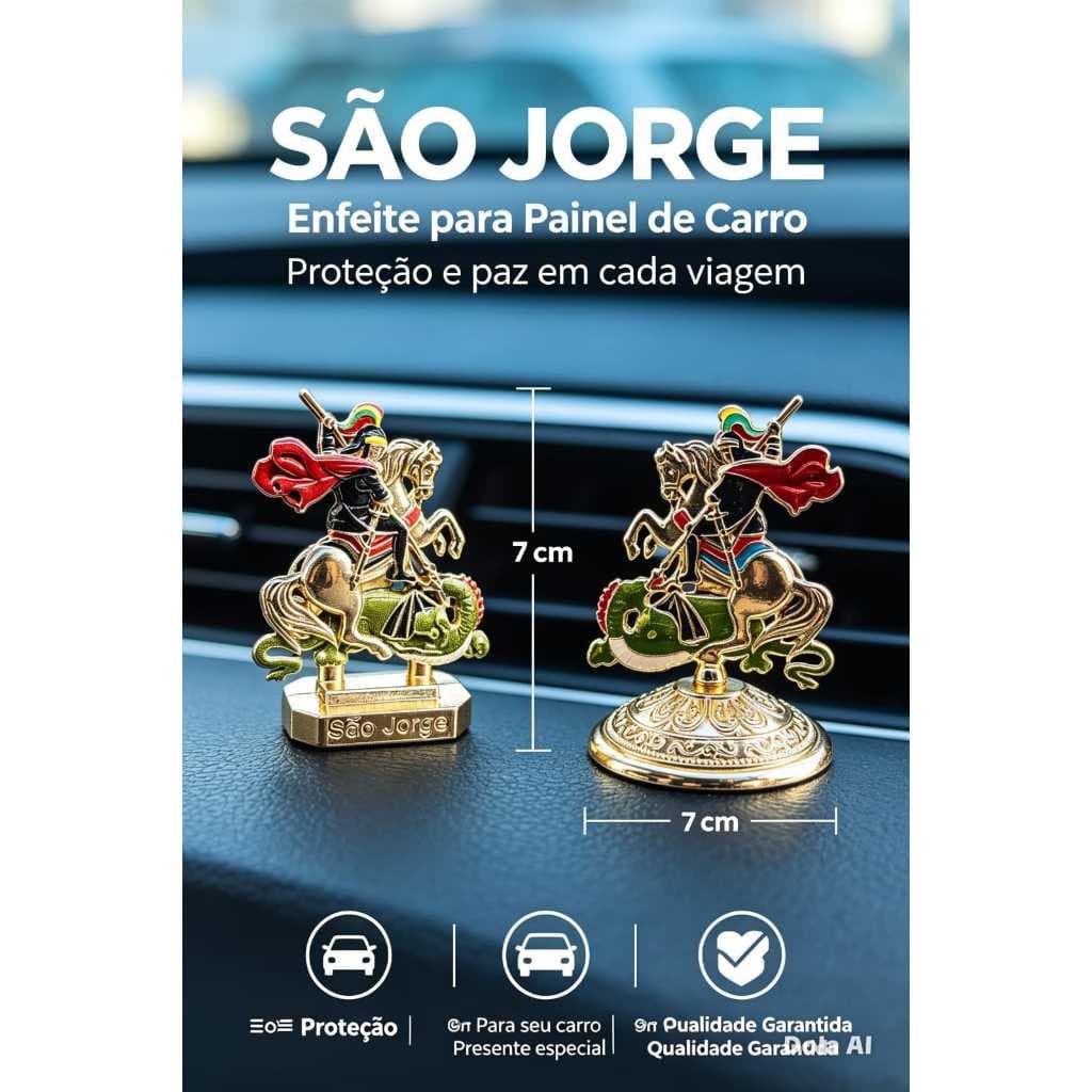 Enfeite de Mesa e carro São Jorge