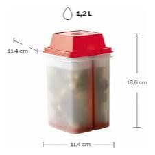 Tupperware Serve e Conserva 1,2 litro Vermelho Linha conservação