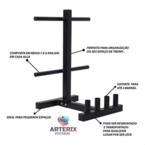 Suporte Profissional p/ Barras e Anilhas 300kg (Arterix)