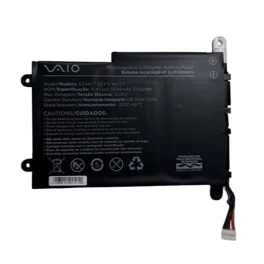 Bateria Notebook Vaio Fe14 634477 3icp7/44/77 Original C/ Garantia