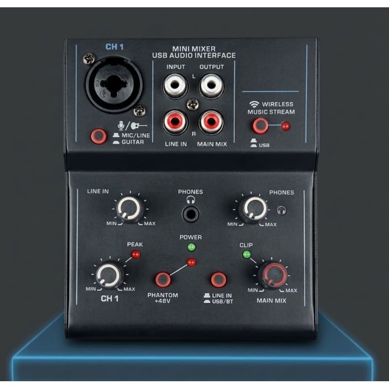 Mini mesa de som e interface USB Arcano ARC-MINI-MX1