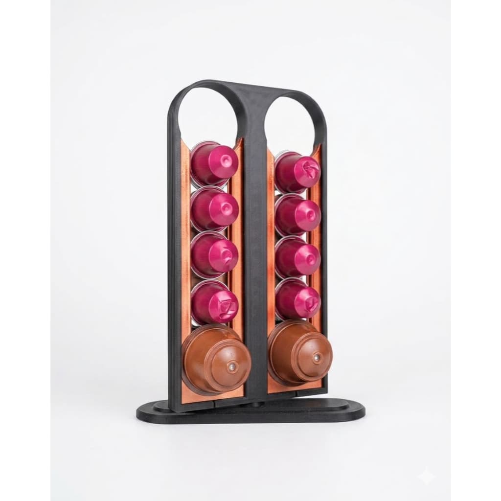 Torre giro Nespresso e Dolce Gusto suporte e organizador vertical porta cápsulas