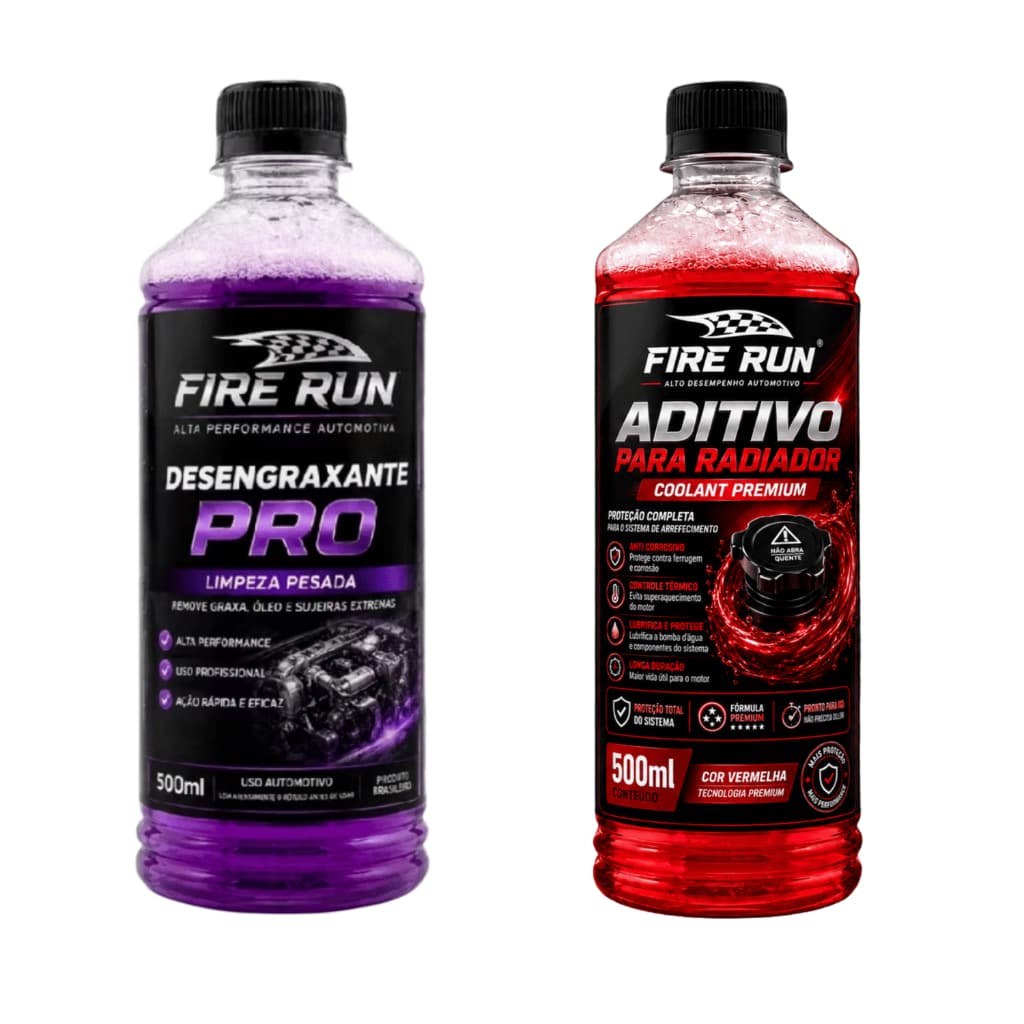 KIT ADITIVO + DESENGRAXANTE LINHA FIRERUN