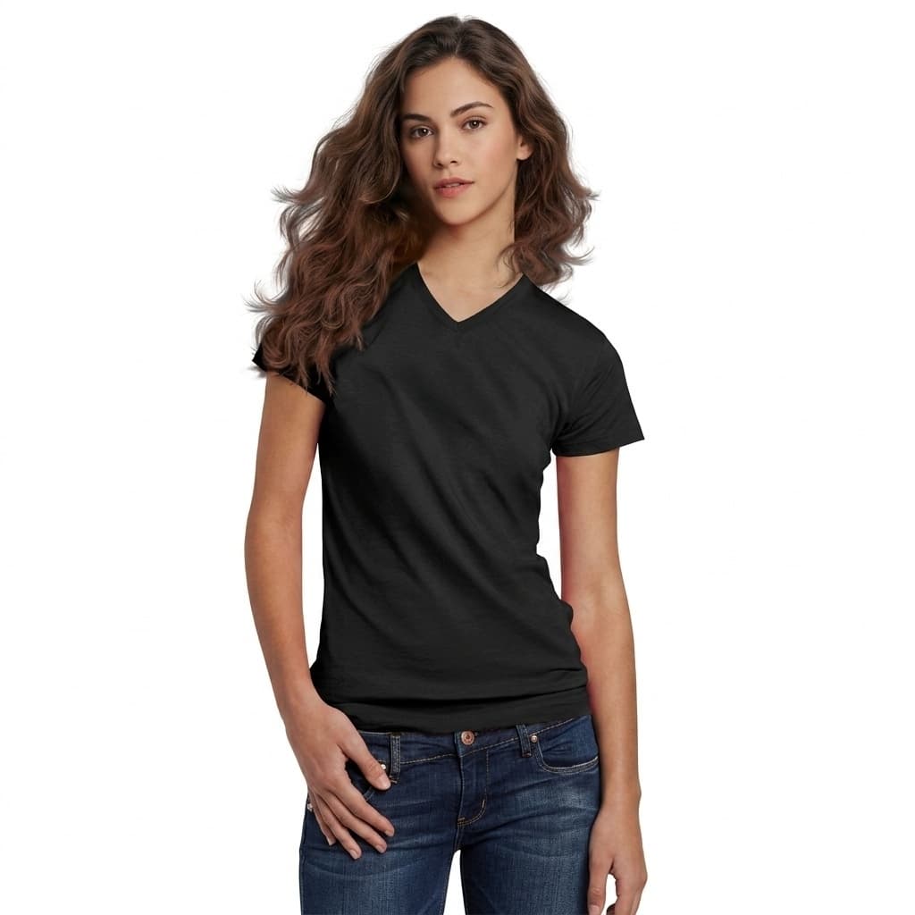 Camiseta Feminina Lisa 100% Algodão Malha Penteada 30.1
