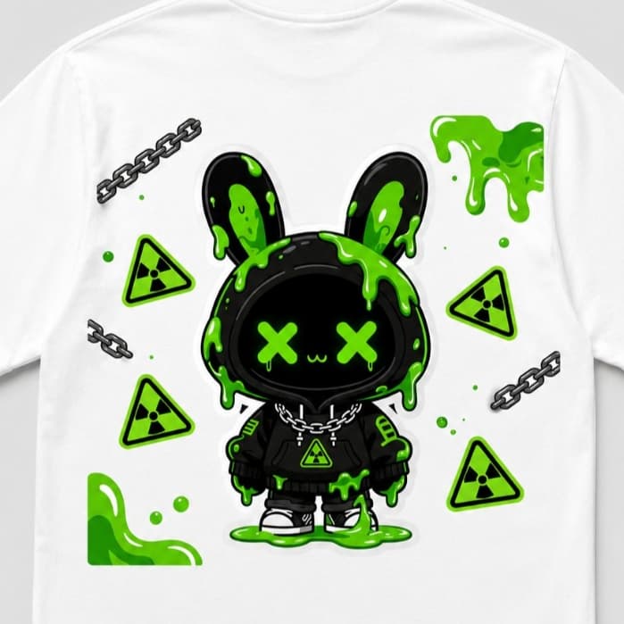 Camiseta Bunny Streetwear com Estampa  – Design Exclusivo Estilo Urbano