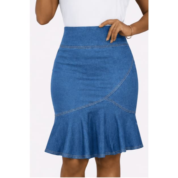 Saia Jeans Evangelica Sky Direto LS MODAS (Moda Jeans)