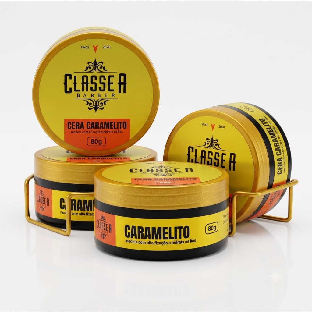 Cera Caramelito Capilar 80g - Fixação Forte e Brilho Natural