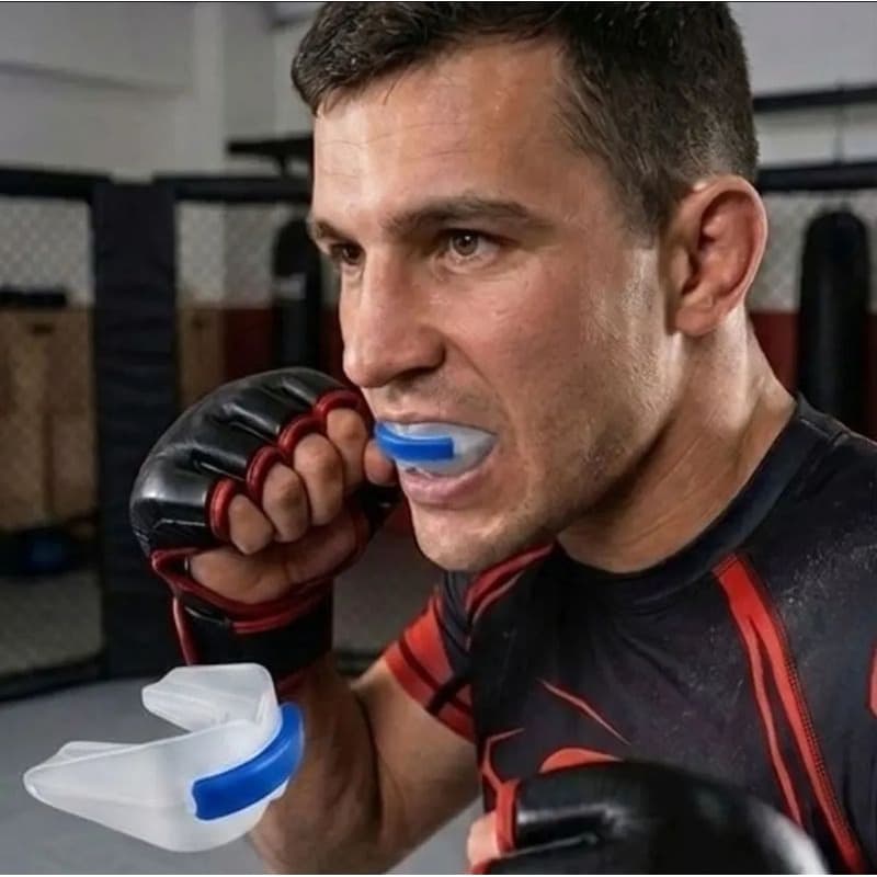 kit 2 Protetor Bucal Duplo moldável Mma/ lutas/ jiu jitsu Envio Imediato