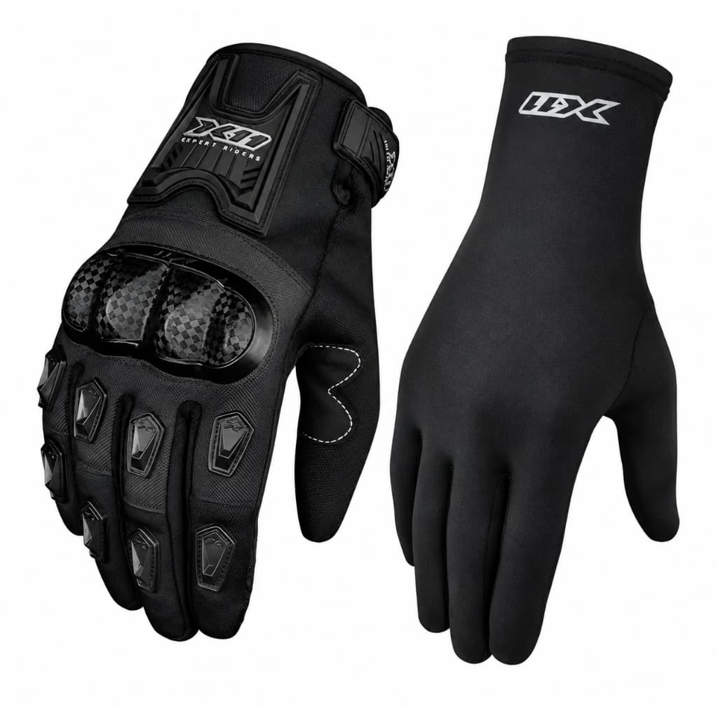 Kit Luva X11 Blackout 2 Mais Luva Termica Segunda Pele
