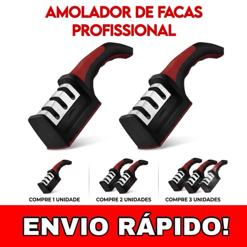 KIT com 1/2/3 Afiadores de Facas Profissional 3 Estágios B-MAX
