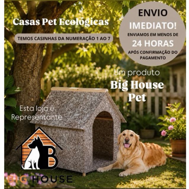 Casa/casinha para cachorro madeira ecológica modelo Desmontável Nº4