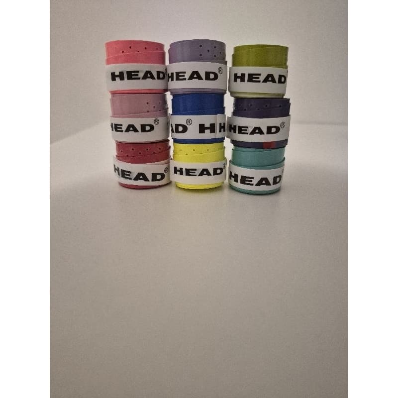 Grip HEAD para Raquete Colorido Antiderrapante – Absorção de Suor – Tênis, Beach Tennis, Badminton e Squash