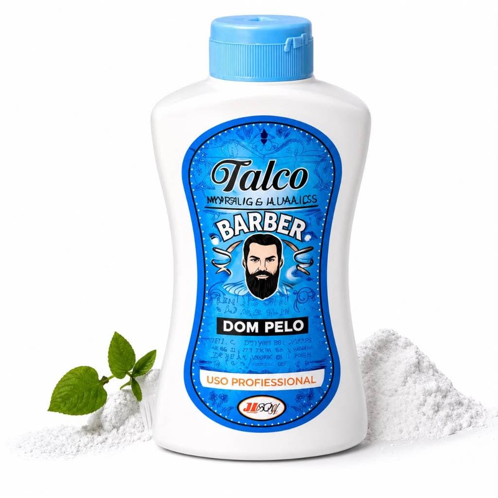 Talco Mentolado Dom Pelo Ultra Fino 200g - Frescor e Proteção