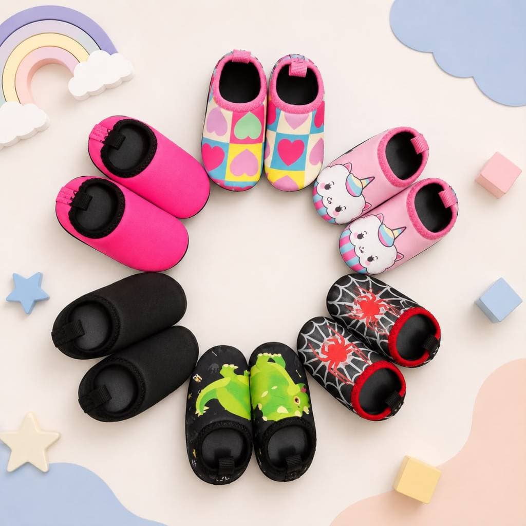 Tenis sapatilha infantil calce fácil tenis meia Duck bebê antiderrapante aquática piscina praia neoprene conforto