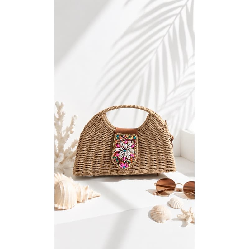 bolsas de praia, bolsas de palhas