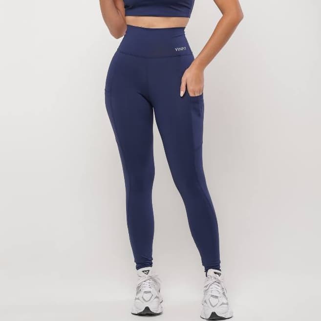 Calça Legging com Bolso Feminina Cintura Alta Academia Vinfit Fitness