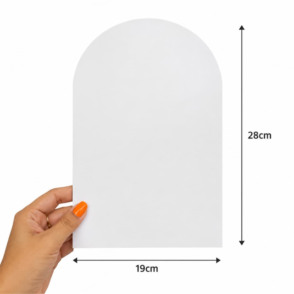 10 Cartões Branco Sublimavel A4 19x28cm para Sublimação