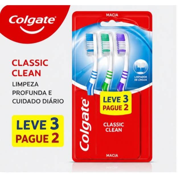 Escova Dental Colgate Classic Clean Leve 3 Pague 2