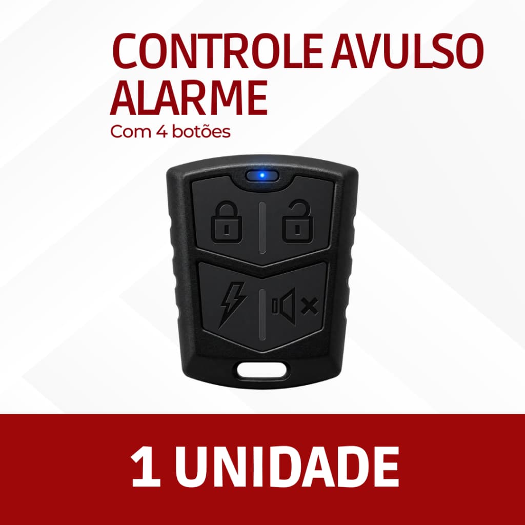 Controle/chaveiro Avulso-alarme Auto Omega Lookout- 4 Botões