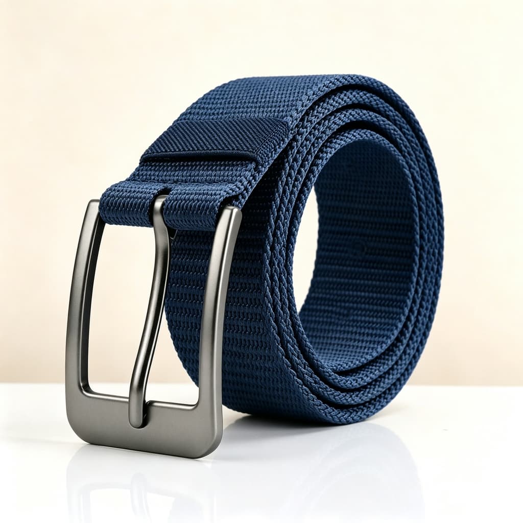Cinto De Lona Respirável Masculino – Fivela Pin-Lock E Design Moderno De Ilhós Para Caminhadas/Academia/Comuta ，cinto