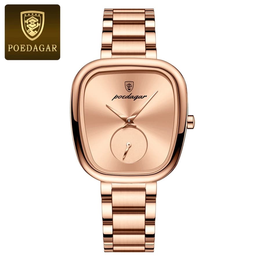 POEDAGAR Relógio Feminino De Luxo Em Ouro Rosa Para Mulheres Relógio Feminino