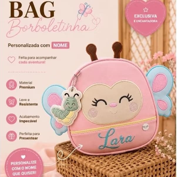 mochila bolsa infantil mochila infantil borboleta