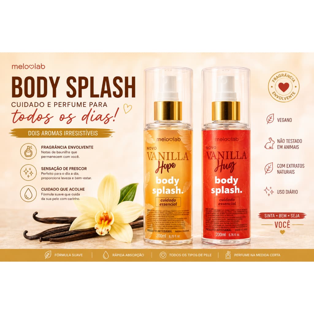 Body Splash Melo Lab Vanilla HUG / Vanilla HOPE 200ml