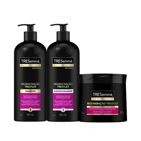 Kit TRESemmé Regeneração Tresplex Shampoo + Condicionador + Máscara