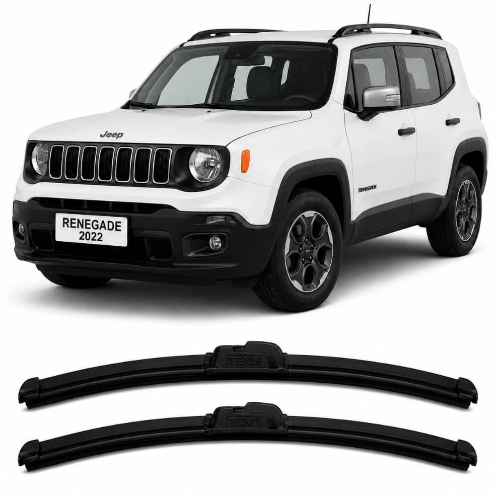 Kit Palhetas Jeep Renegade 2017 2018 2019 2020 2021 2022 2023 2024 2025 2026 Limpador Parabrisas