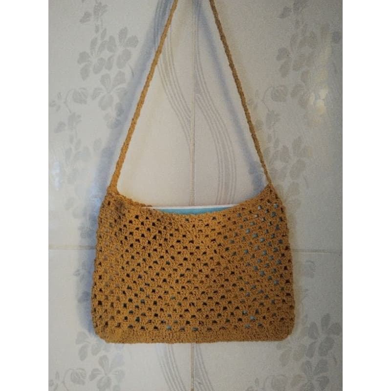 Bolsa de Crochê Artesanal Feminina ,Feita à Mão,Alça Resistente , bolsa tiracolo, bolsa transversal