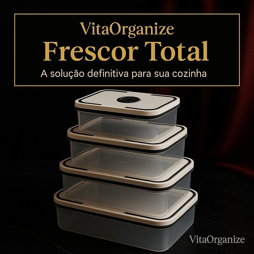 Conjunto Hermetico 4 Potes Quadrados Plastico Transparente Tampa Vedacao Facil Armazenamento