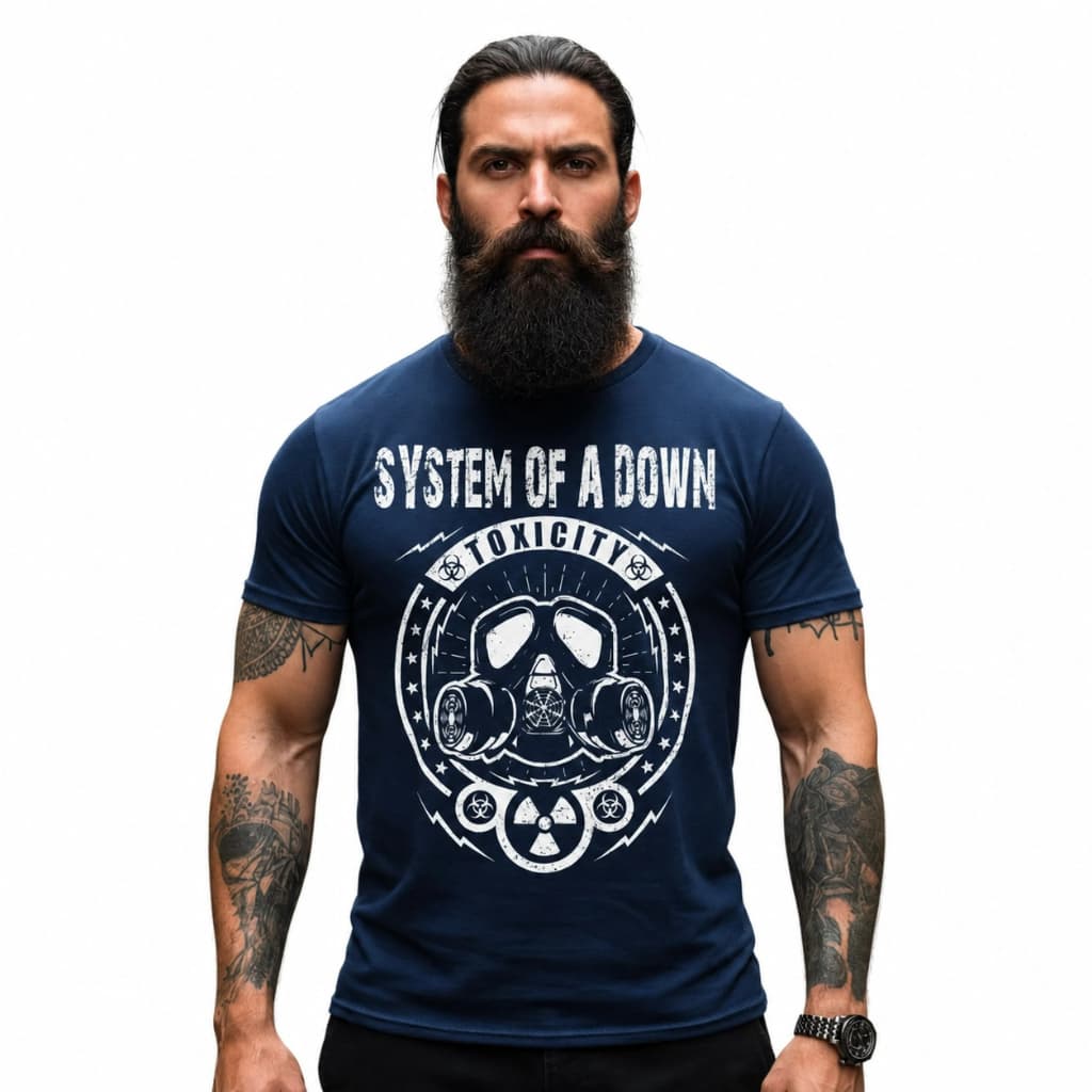 Camiseta Masculina System Of A Down Banda Rock Toxicity