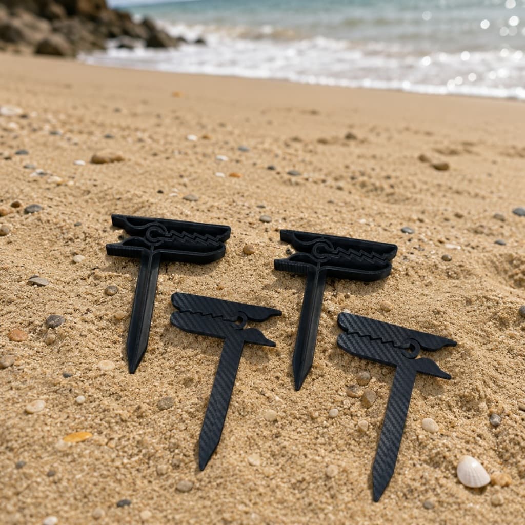 KIT 4 GRAMPOS PARA TOALHA DE PRAIA COM ESTACA/ GRAMPO PARA TOALHA DE PRAIA