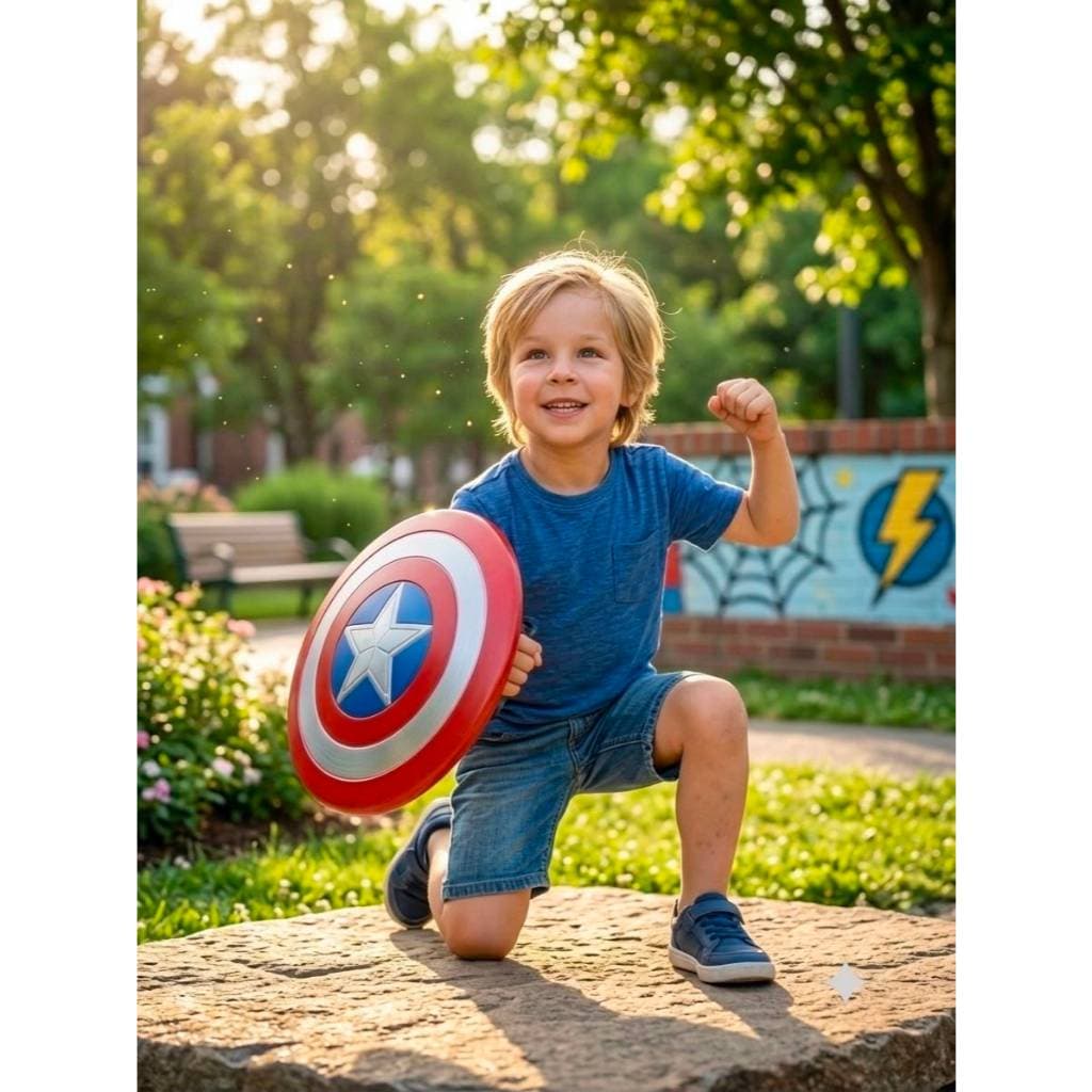 Escudo Do Capitão America Infantil De Plástico 30CM Brinquedo Presente